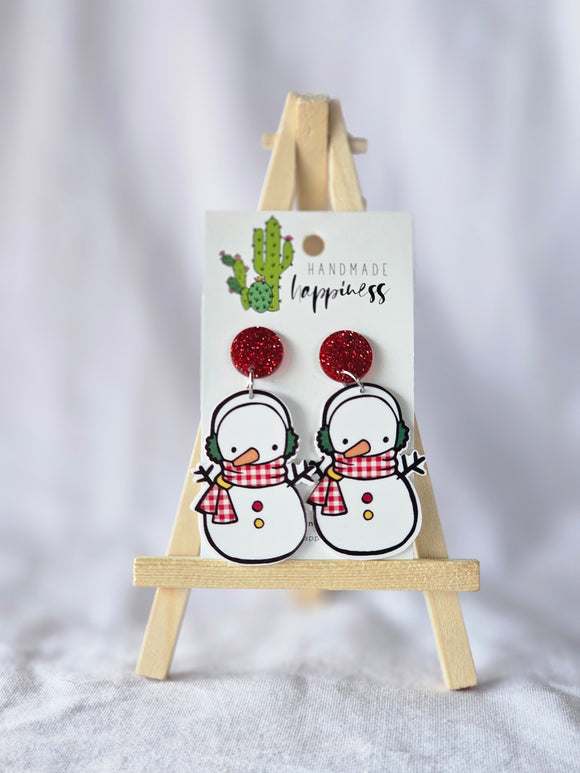 Christmas Snowman Dangles